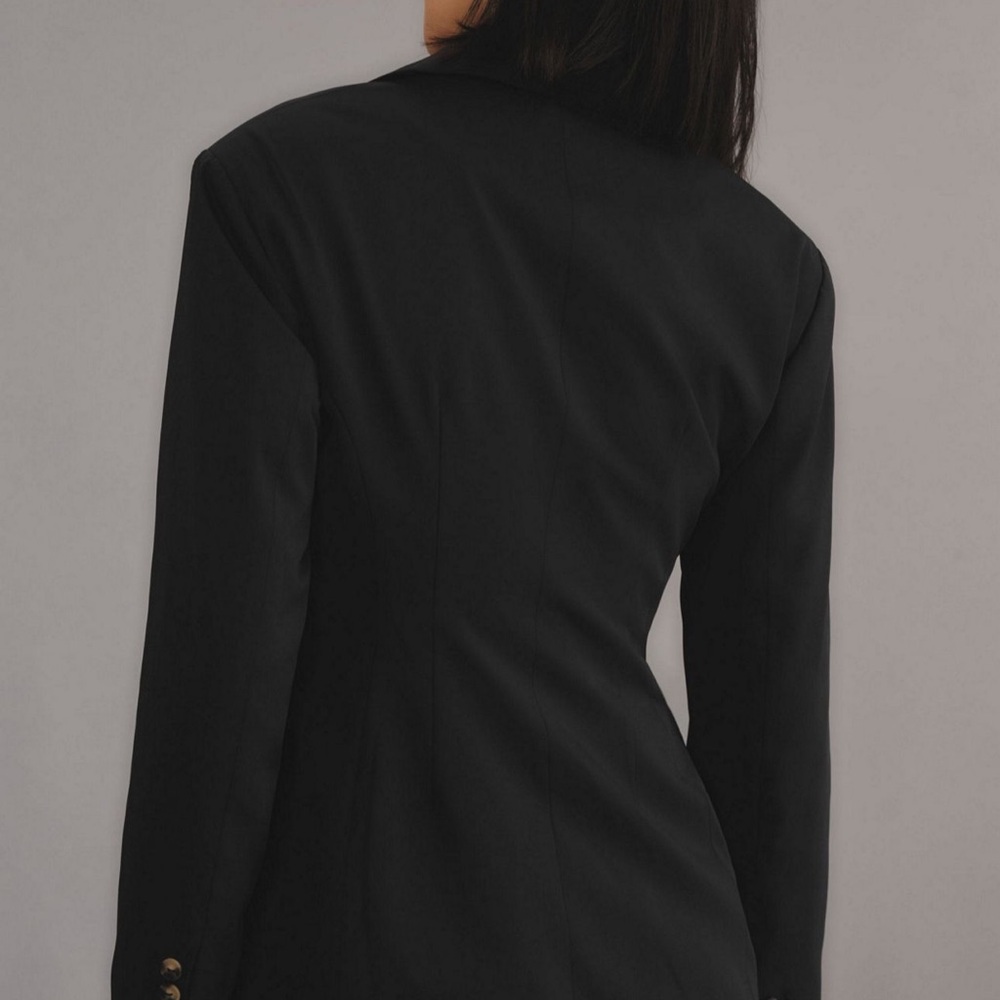 Anthropologie Sculpted Black Blazer - Picture 7 of 9